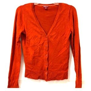 Orange cardigan